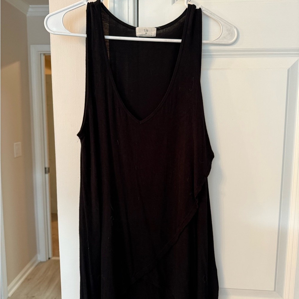 Black Tank Top With Cross